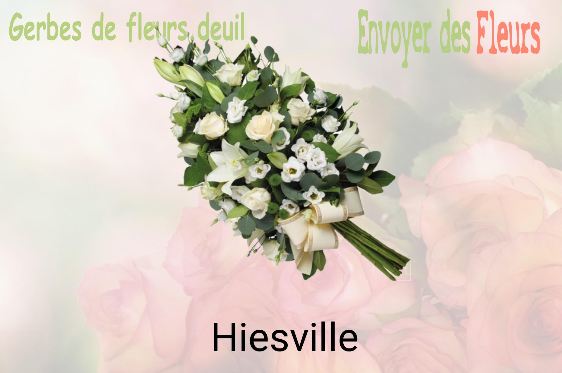 Gerbe de fleurs de deuil livrée à Hiesville